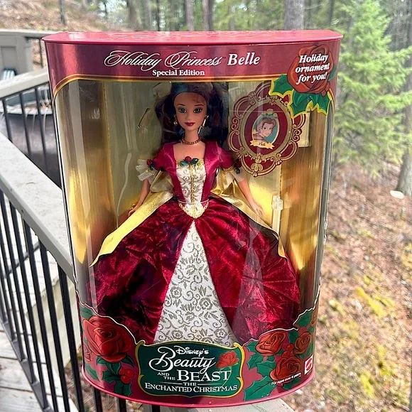Mattel | Holiday | Holiday Princess Belle The Enchanted Christmas Disney  Nib